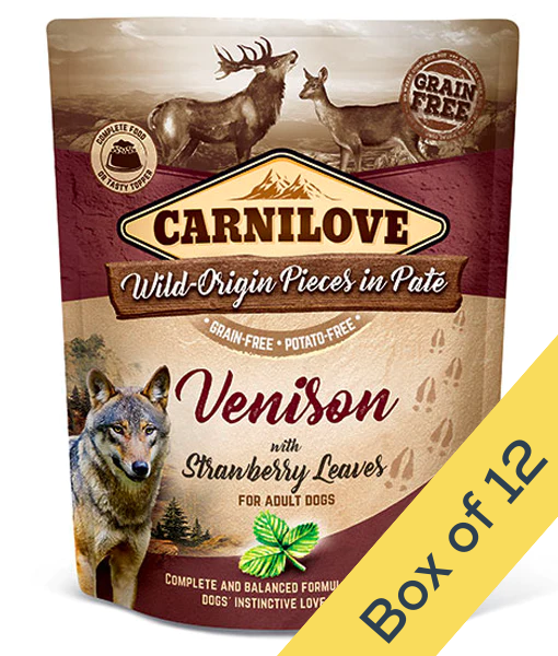 Carnilove - Venison with Strawberry Leaves (Wet Pouch) 300g Carnilove