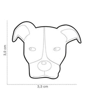 ID Tag - Red & White Pitbull