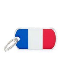 my family ID Tag - France Flag