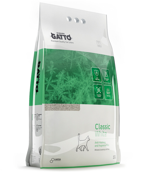 Signor Gatto - Classic White Anti-tracking and long lasting Low Dust 10L Cat Litter Signor Gatto