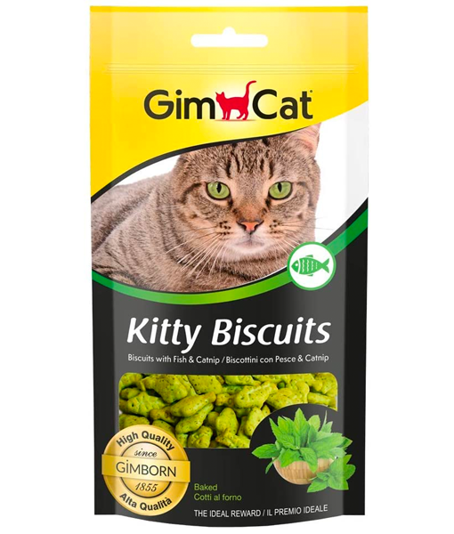 Gimcat - Kitty Biscuits with Fish and Catnip 40g Gimcat
