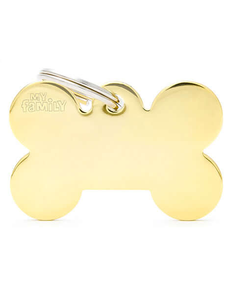 my family ID Tag - Basic Aluminum Bone