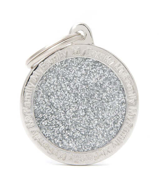 ID Tag - Grey Circle