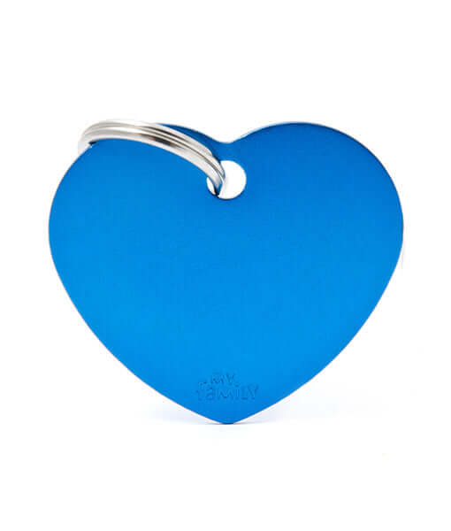 ID Tag – Basic Aluminum Heart