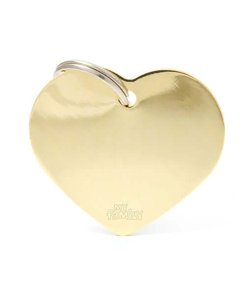 ID Tag – Basic Aluminum Heart