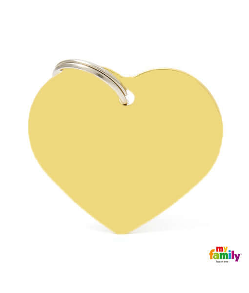 ID Tag – Basic Aluminum Heart