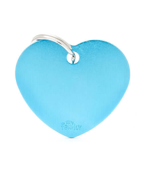 ID Tag – Basic Aluminum Heart