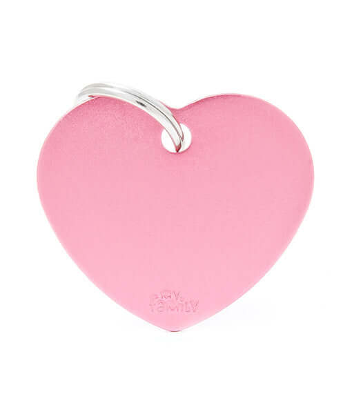 ID Tag – Basic Aluminum Heart