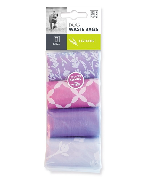 Waste Bags Lavender Scented 60 Bags (4×15)