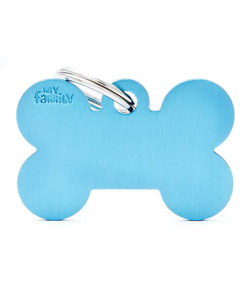 my family ID Tag - Basic Aluminum Bone