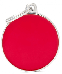 My Family ID Tag Red Big Circle