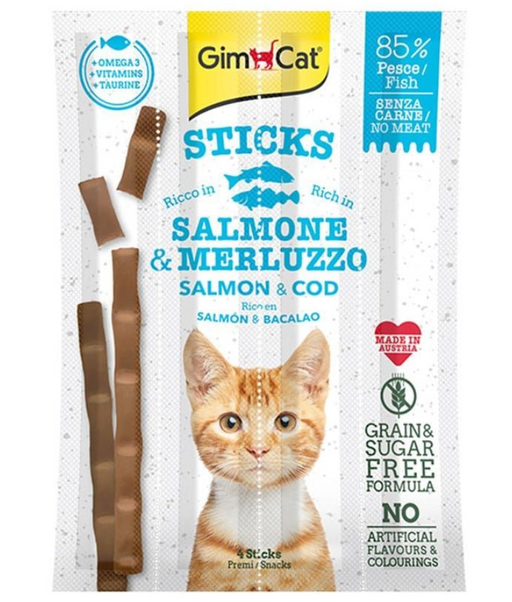 GimCat Sticks meat sticks with salmon and trout 4 pcs Gimcat