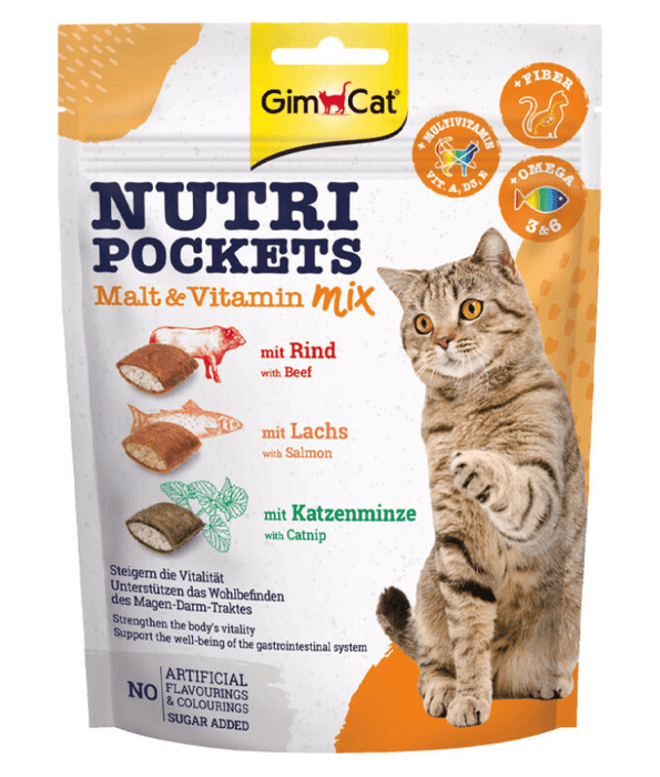 GimCat Nutri Pockets Malt - Vitamin Mix 150g
