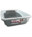 Pawise - Grey Cat Litter Tray 48 (L) x 38.5 (W) x 12 (H)