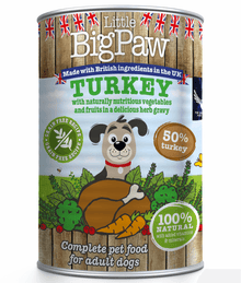 Little Big Paw Little Big Paw - Turkey with Broccoli, Carrots and Cranberries in a Rich Herb Gravy (390g)