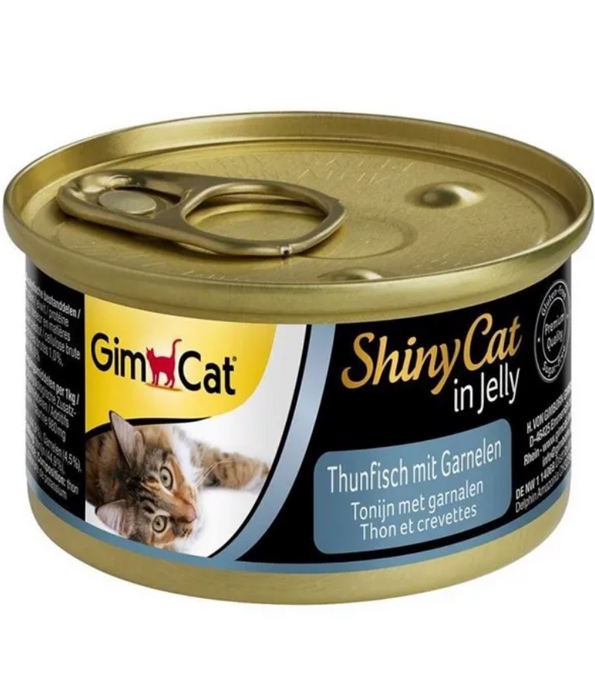 GimCat ShinyCat In Jelly Tuna & Shrimps 70g