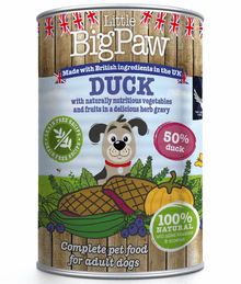 Little Big Paw Little Big Paw - Duck with Blueberries, Courgettes and Pumpkin in a Rich Herb Gravy (390g)