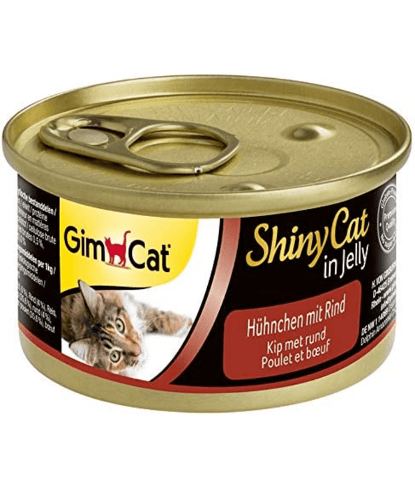 GimCat ShinyCat In Jelly Chicken With Shrimps & Malt 70g