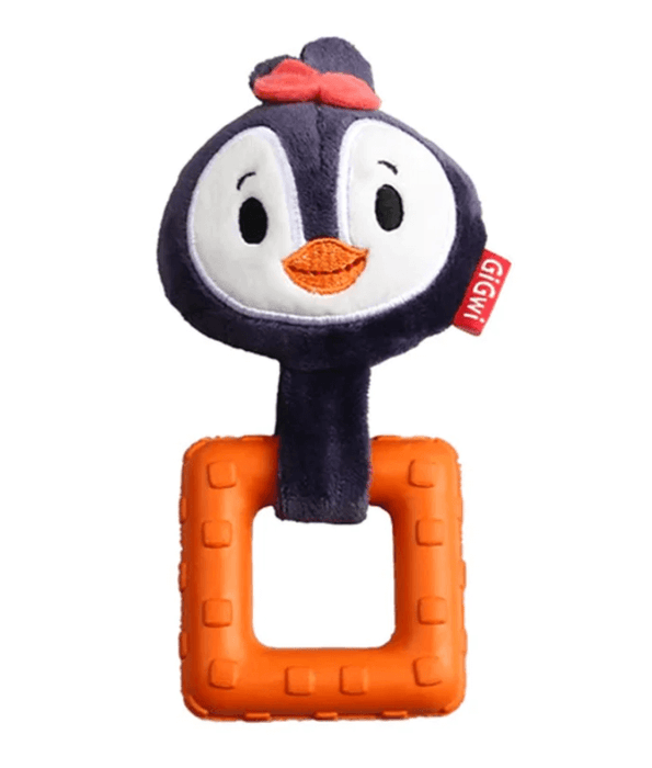 GiGwi Suppa Puppa Penguin Squeaker Inside Plush/TPR GiGwi