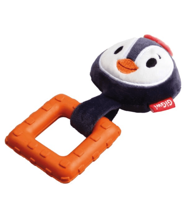 GiGwi Suppa Puppa Penguin Squeaker Inside Plush/TPR GiGwi