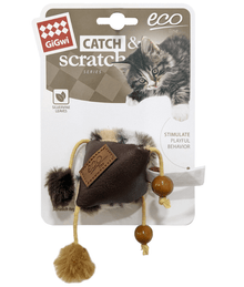 GiGwi GiGwi Triangle Catch & Scratch Eco line with Silvervine Leaves and leatherette
