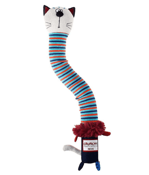 GiGwi Crunchy Neck  Plush Friendz Cat-S  with bone & squeaker