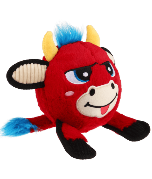 GiGwi Jumpball Plush Red Bull Plush/PVC GiGwi