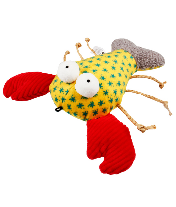 GiGwi Pillow Crab Plush & Crinkle With Catnip Inside