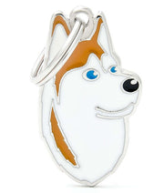 ID Tag - Red & White Husky
