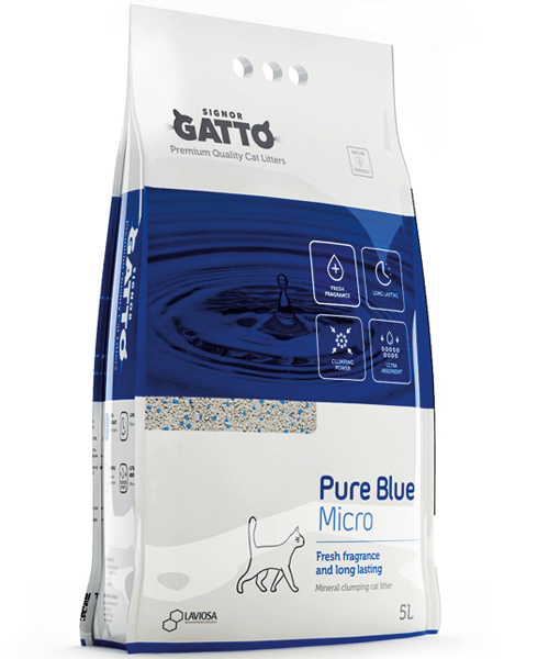 Signor Gatto - Pure Blue Micro Cat Litter Low Dust 10L Signor Gatto