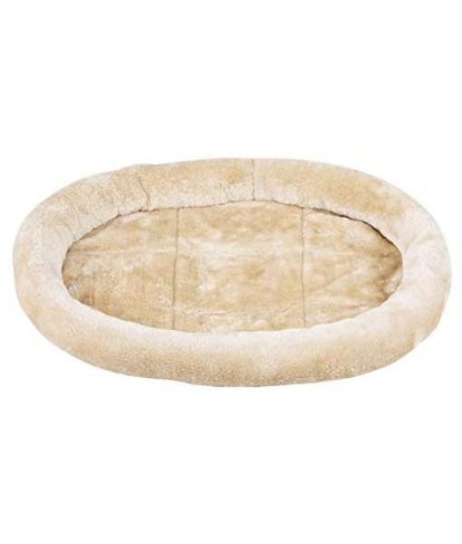 Pawise – Oval Cat Bed Beige – Lightweight & Soft – 46 x 42 x 5 cm