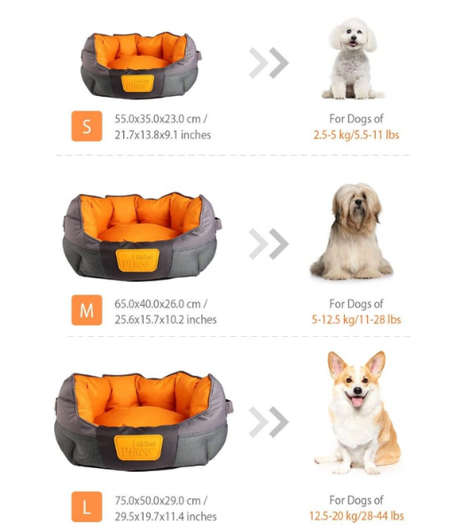 GiGwi Place Soft Durable Dog Bed Canvas TPR (S,M,L)