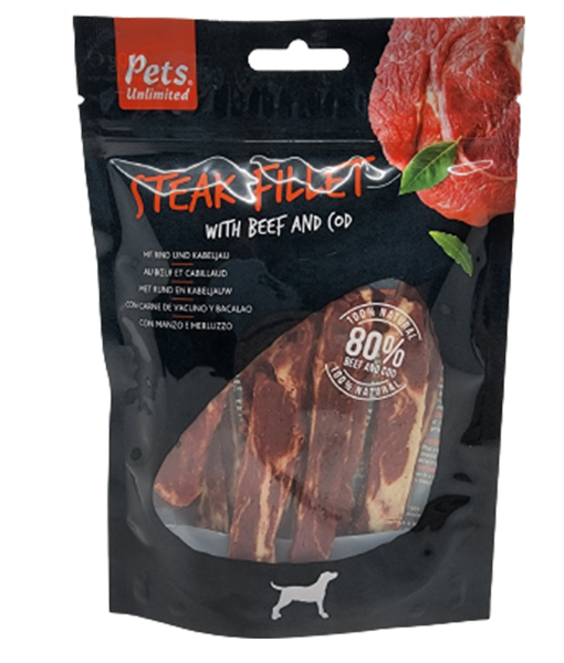 Best For Your Friends Steak Fillet With Beef And Cod 100g Best For Your Friend