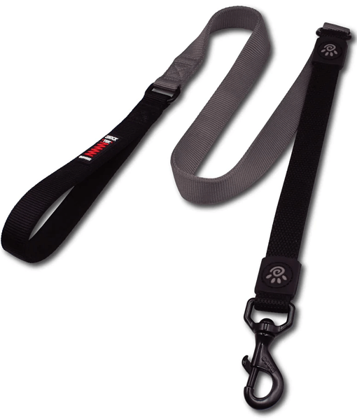 Doco 120cm Shock Absorbing Bungee Nylon Dog Leash Grey