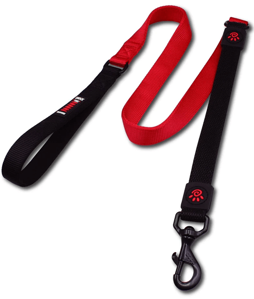 Doco 120cm Shock Absorbing Bungee Nylon Dog Leash Red
