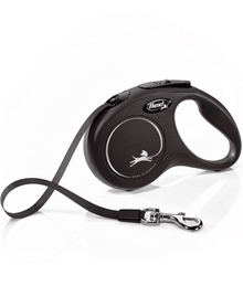 Flexi Flexi Classic Tape Dog Lead Retractable Leash 5m Black