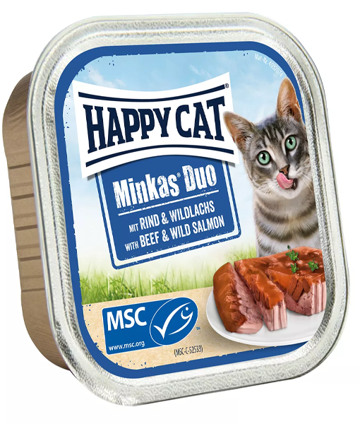 Happy Cat Minkas Duo Beef & Wild Salmon 100g Happy Cat