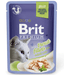 Brit Premium Cat Pouch with Trout Fillets in Jelly for Adult Cats 85g Brit Premium