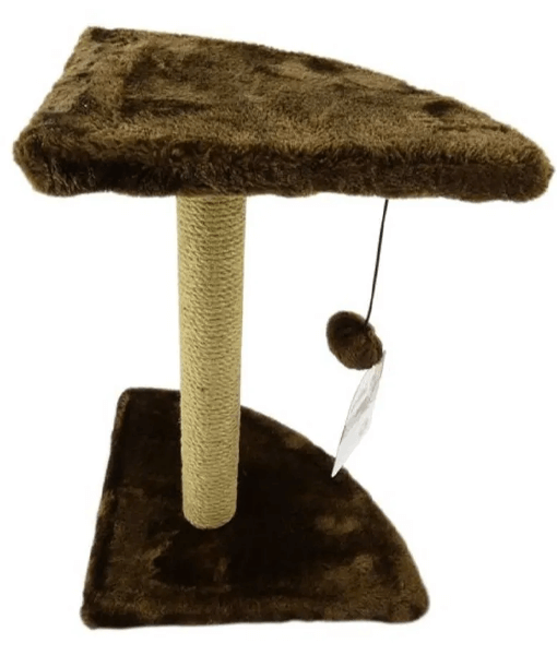 Cat Scratch Post Corner Sisal Brown 44cm Pawise