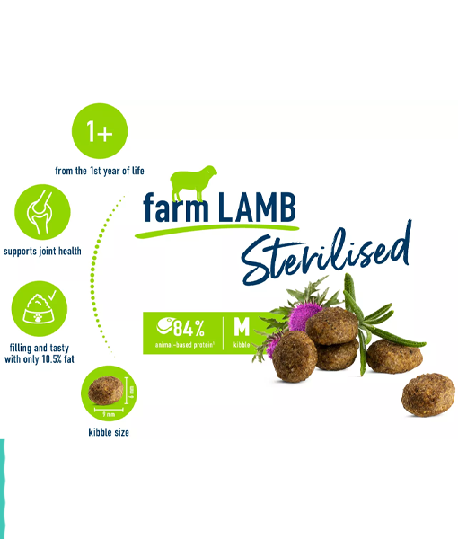 Happy Cat Sterilized 1+ Year Weide Lamm farm lamb 4 kg Happy Cat