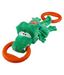 GiGwi Iron Grip Crocodile Plush Tug Toy with TPR Handle GiGwi
