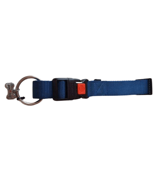 GimDog Adjustable Dog Nylon Collar Blue 1.5 x 32 cm Gimdog