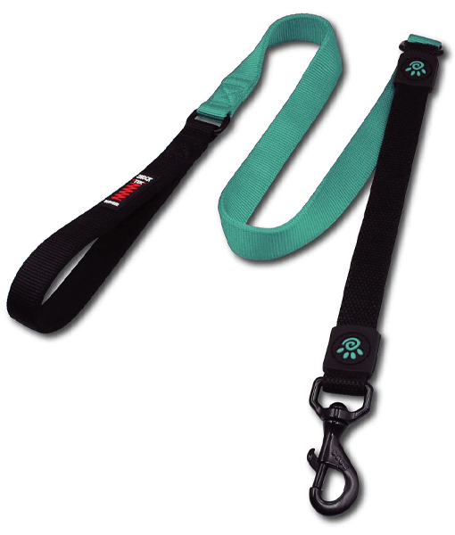 Doco 120cm Shock Absorbing Bungee Nylon Dog Leash Turquoise