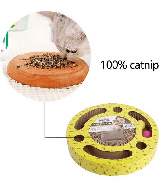 Pawise Cardboard Cat Play Collectible Scratching L33.5xW33.5xH5.5 cm