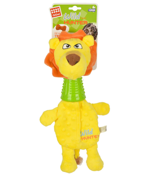 Gigwi - Wild Hunter Lion Plush Dog Toy