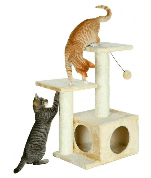 Trixie Trixie - Cat Valencia Scratching Post Tree With Cave Platforms & String Toy L44xW33xH71 cm
