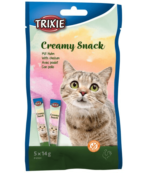 Trixie Creamy Snack Cat Treat - Chicken 5*14g Trixie