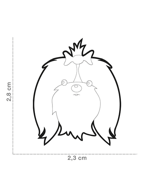 ID Tag - Black & White Shih Tzu