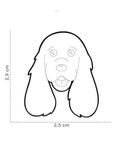 ID Tag - Black & White Cocker Spaniel