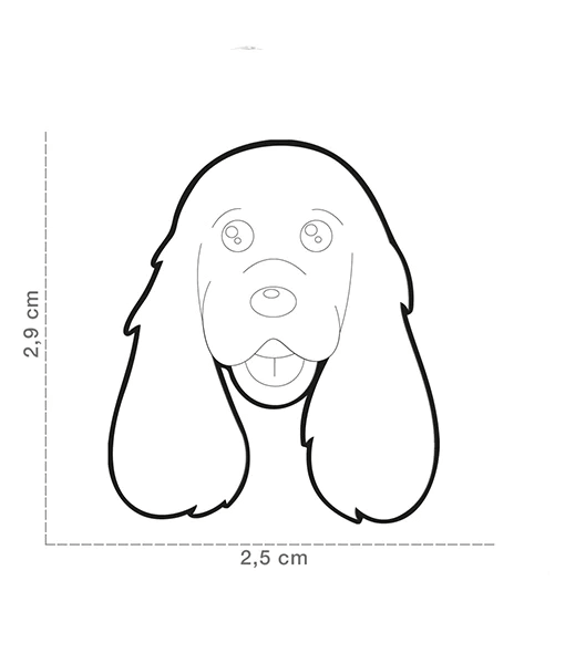 ID Tag - Black & White Cocker Spaniel